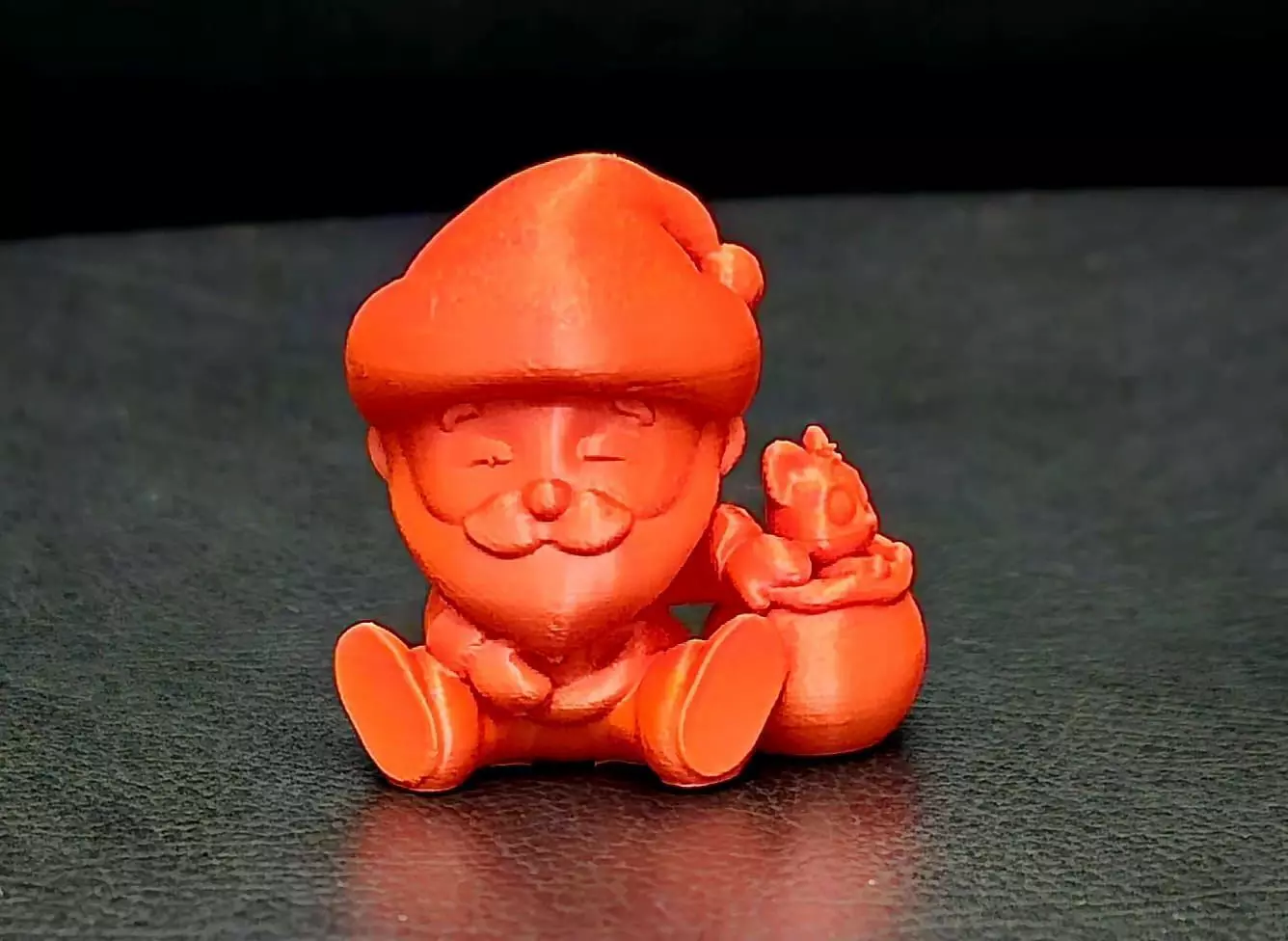 Santa Claus and Cat 3D print model_4