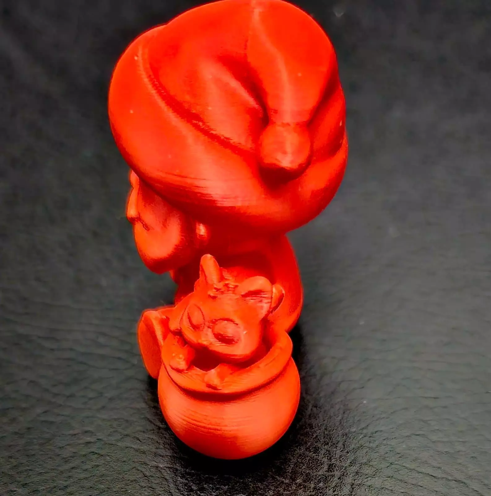 Santa Claus and Cat 3D print model_6