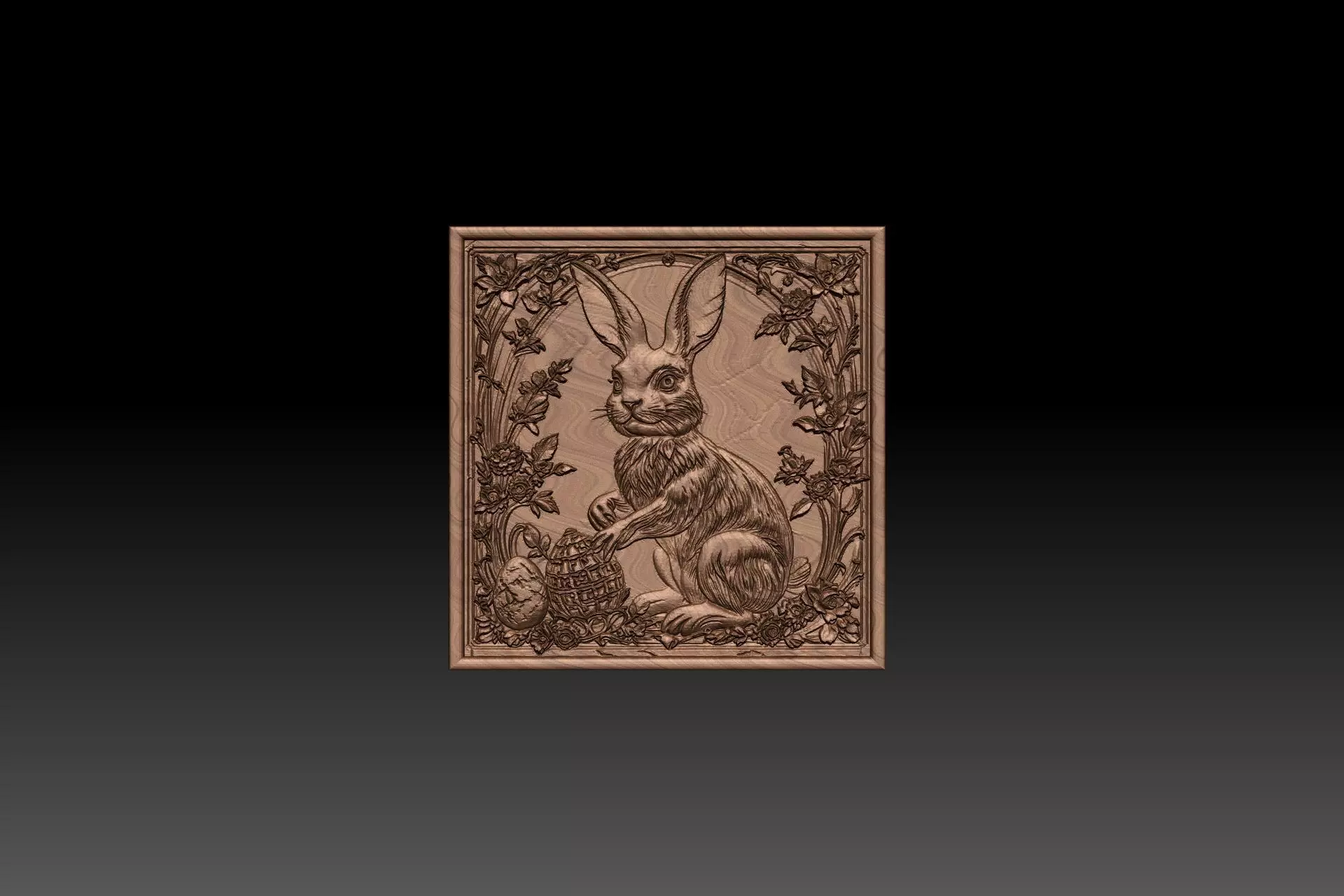 Squirrel STL model printing and CNC carving 3D print model_5