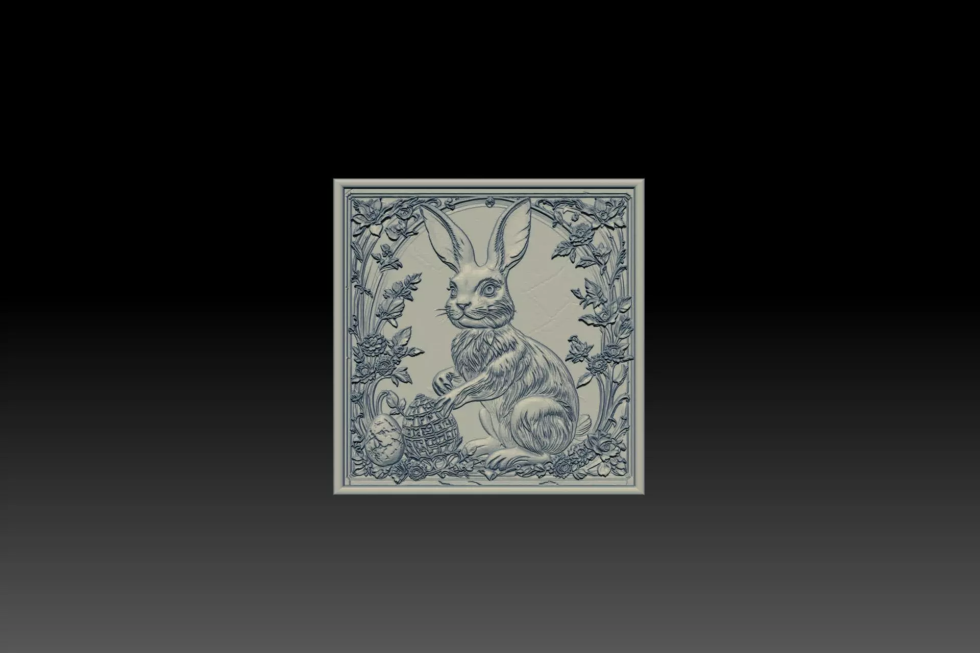 Squirrel STL model printing and CNC carving 3D print model_1