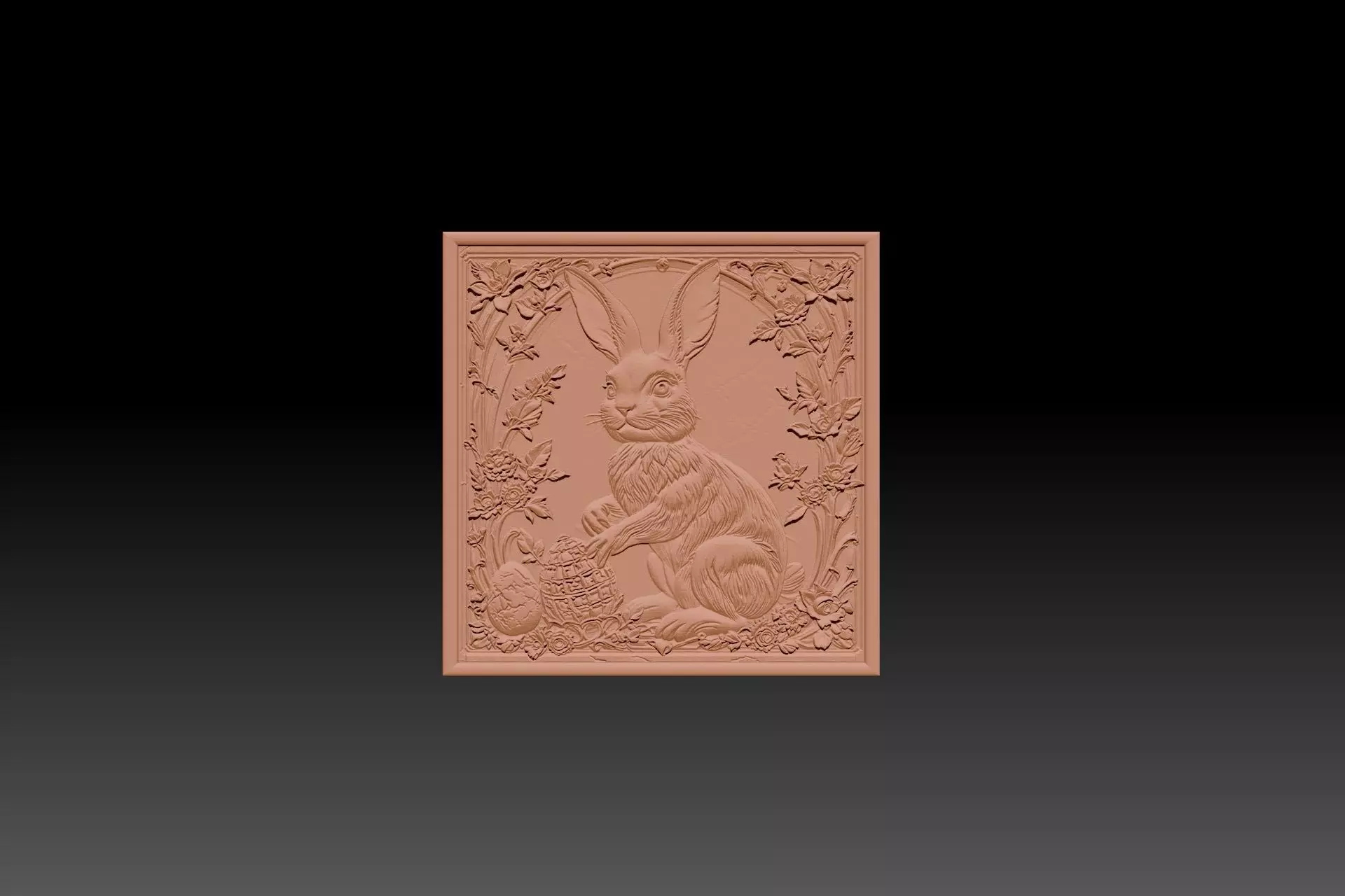 Squirrel STL model printing and CNC carving 3D print model_3