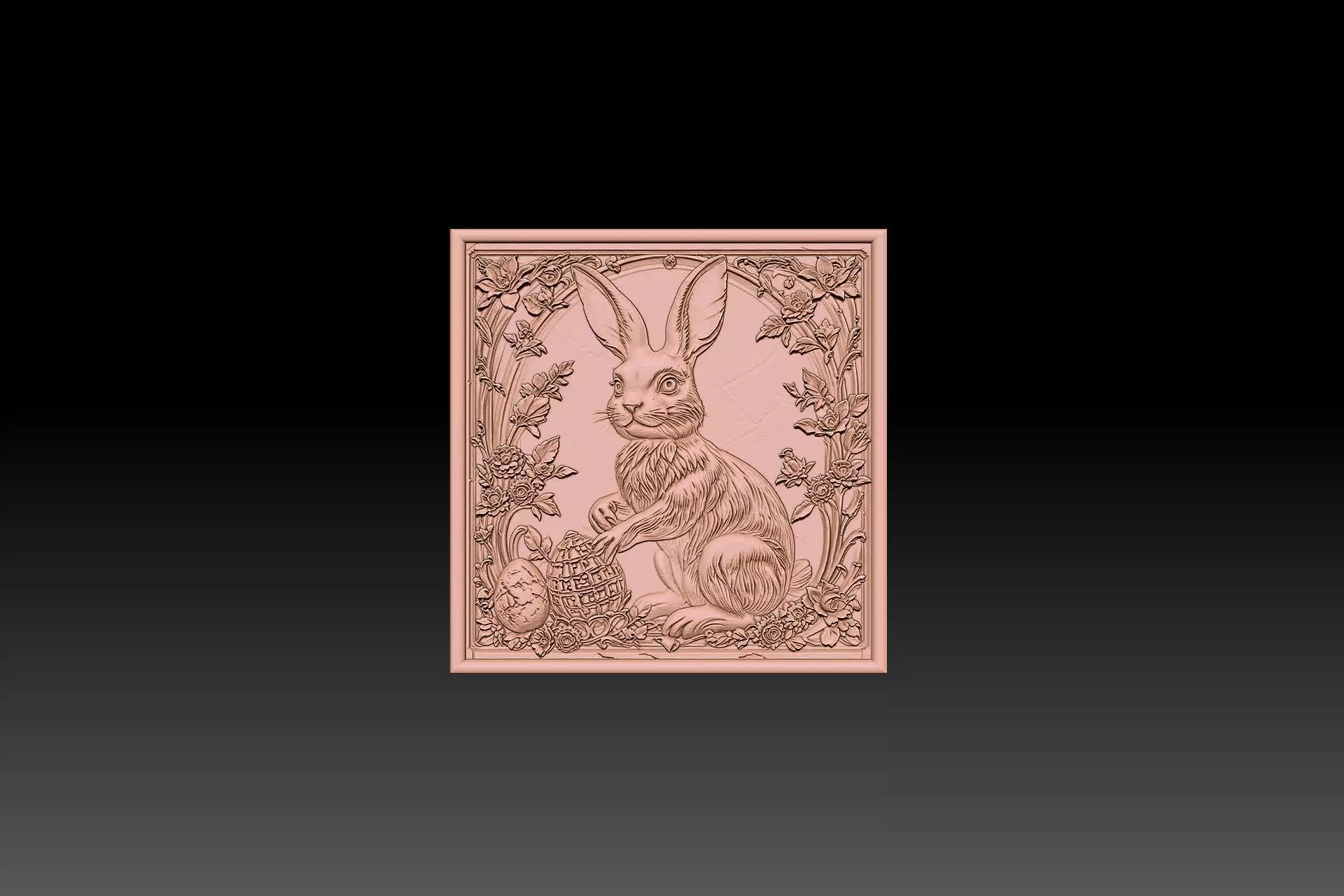 Squirrel STL model printing and CNC carving 3D print model_6