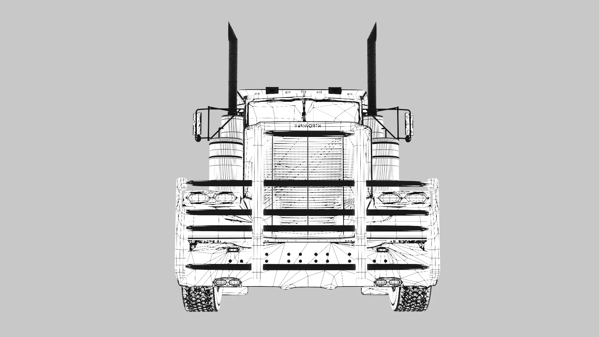 Peterbuilt Truck Free 3D model_14