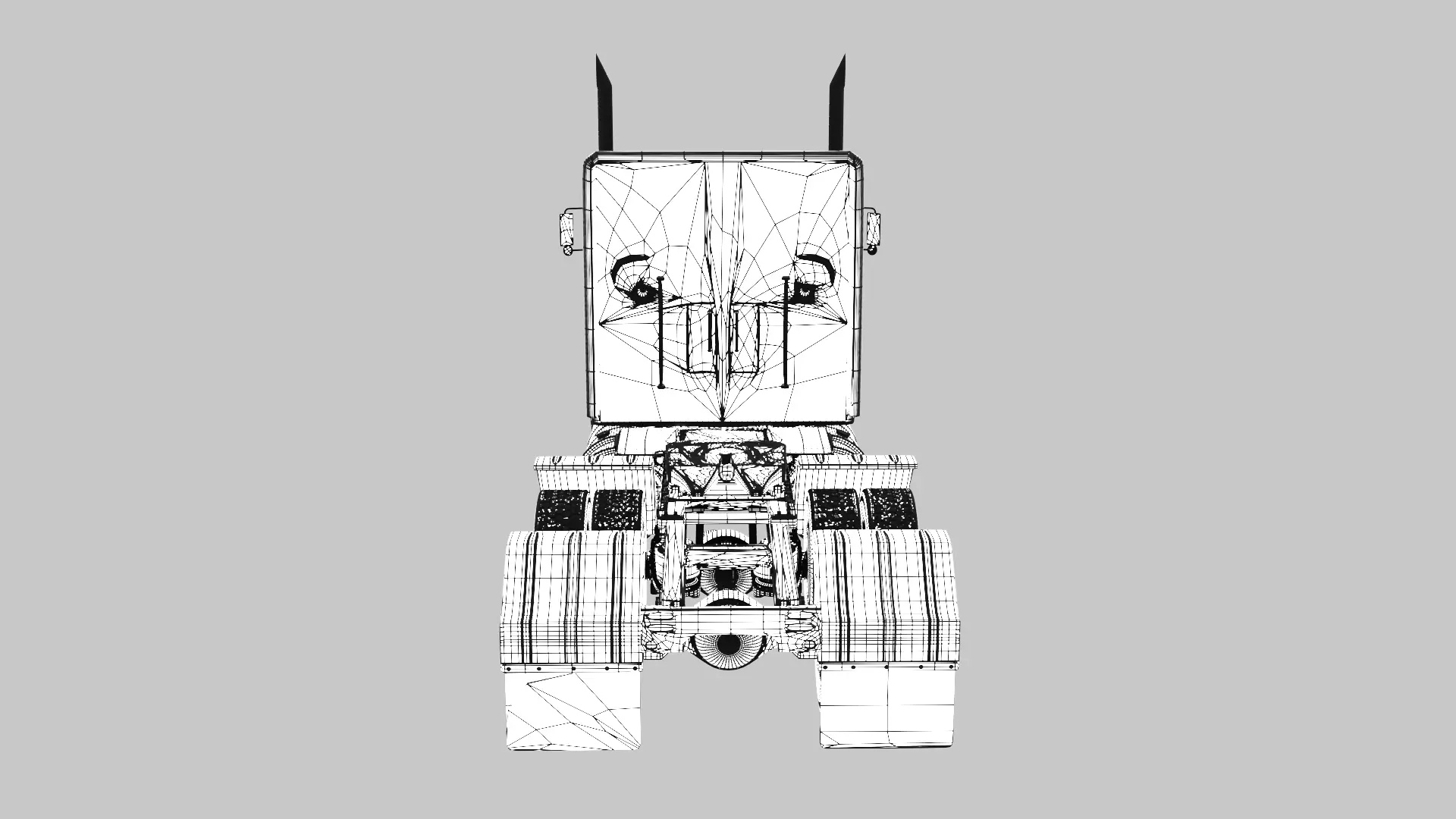 Peterbuilt Truck Free 3D model_11