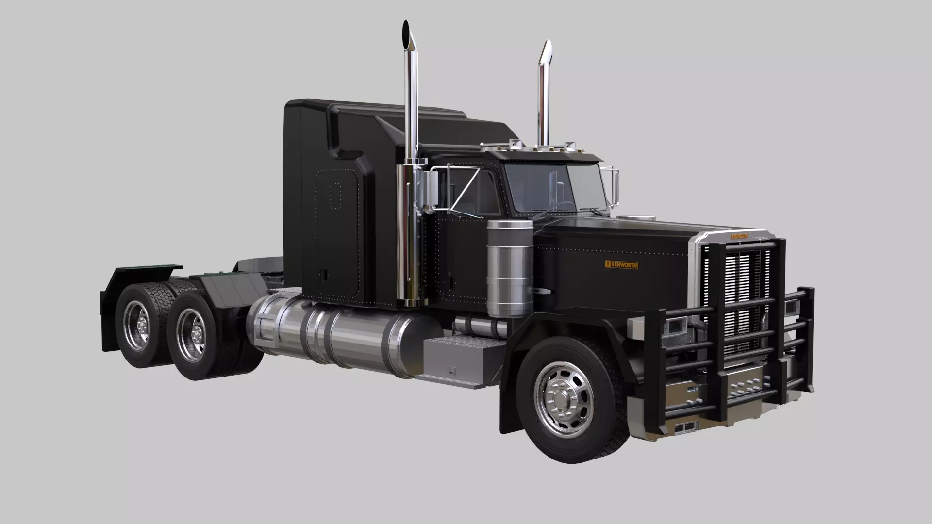 Peterbuilt Truck Free 3D model_5
