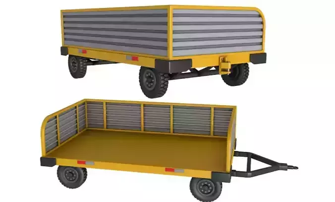 Airport Luggage Trolley with Contain