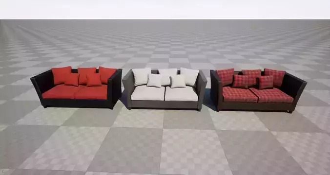 Burgundy-Sofas