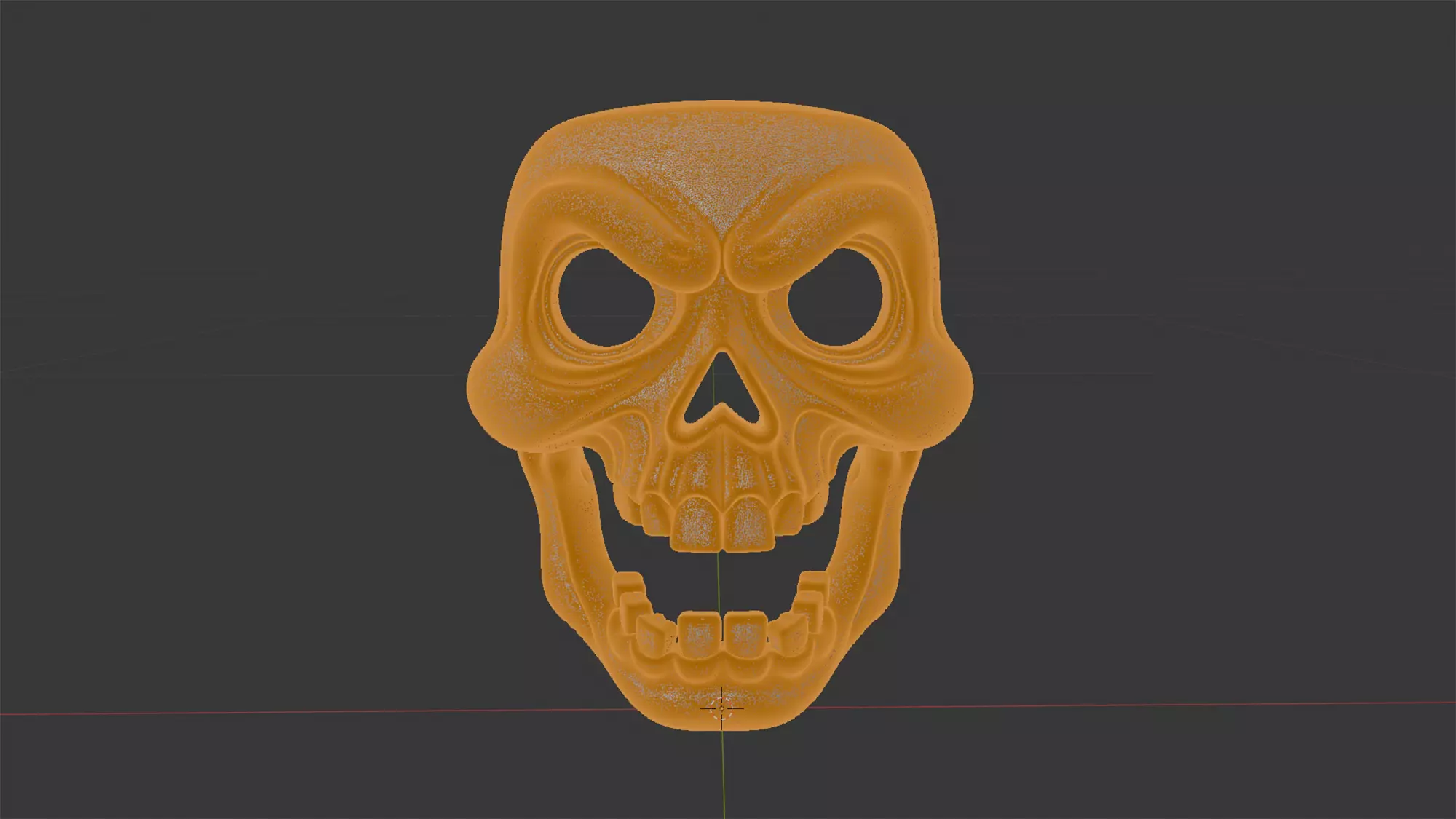 Cartoon Skull Mask 3D Printable Halloween Prop 3D print model_7
