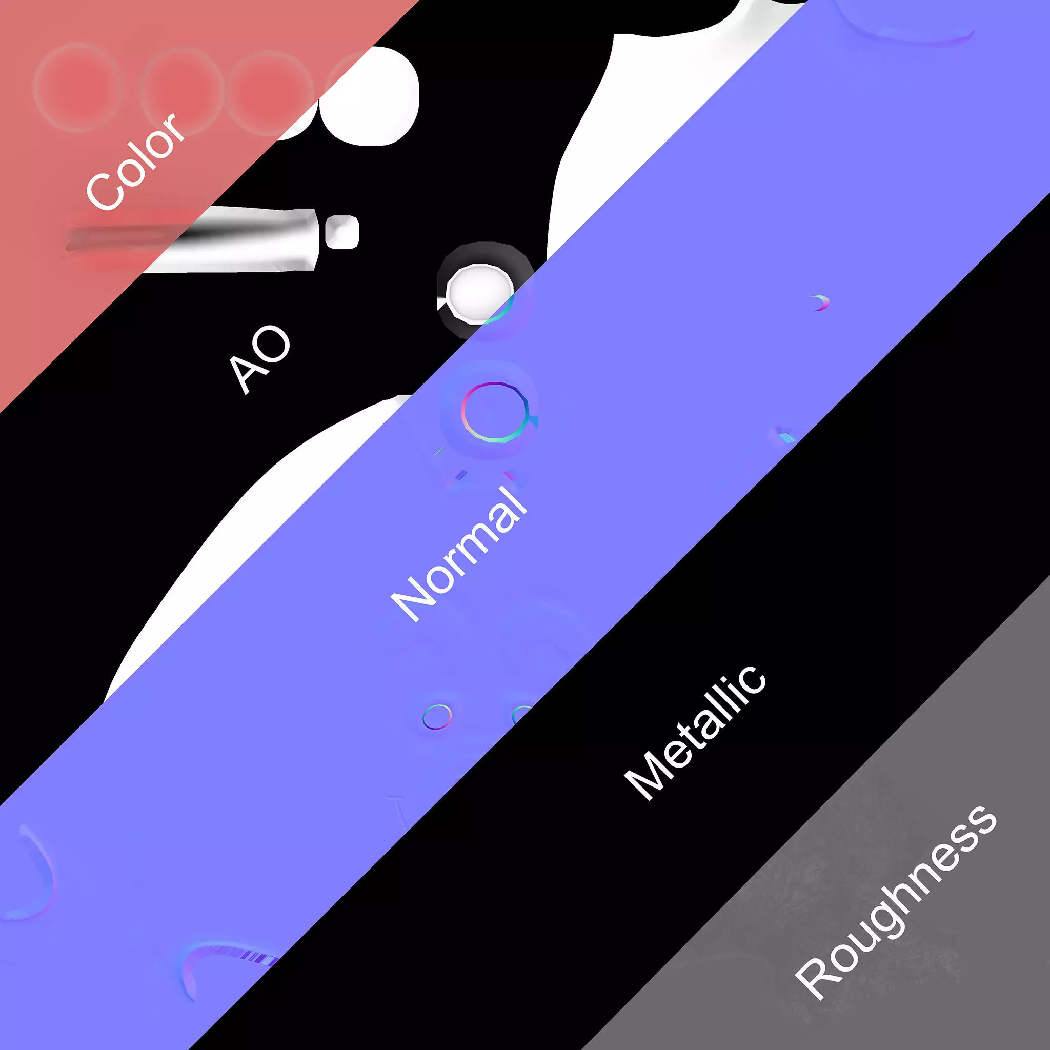 Piggy bank Low-poly 3D model_10