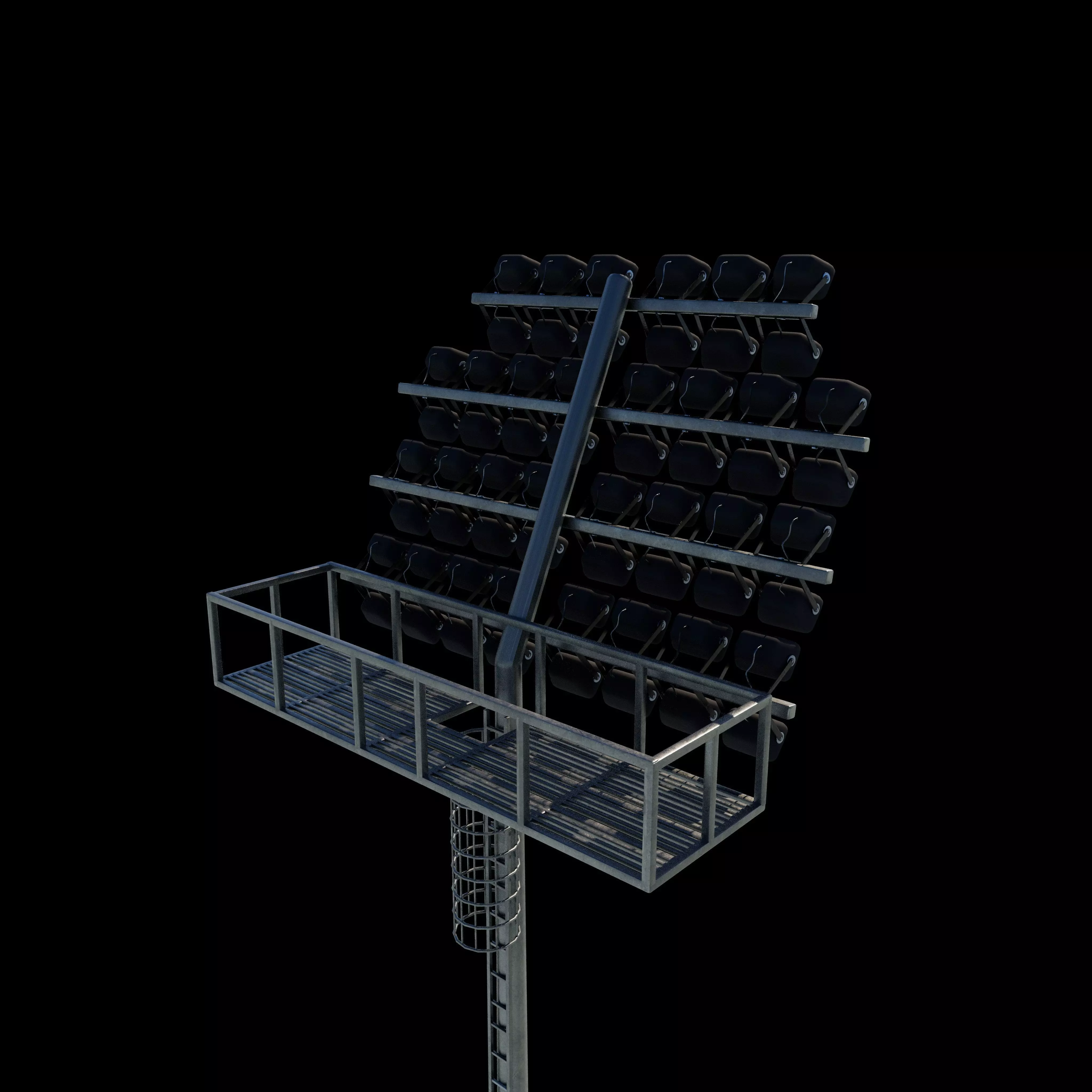 Stadium Light Tower 05 3D model_10