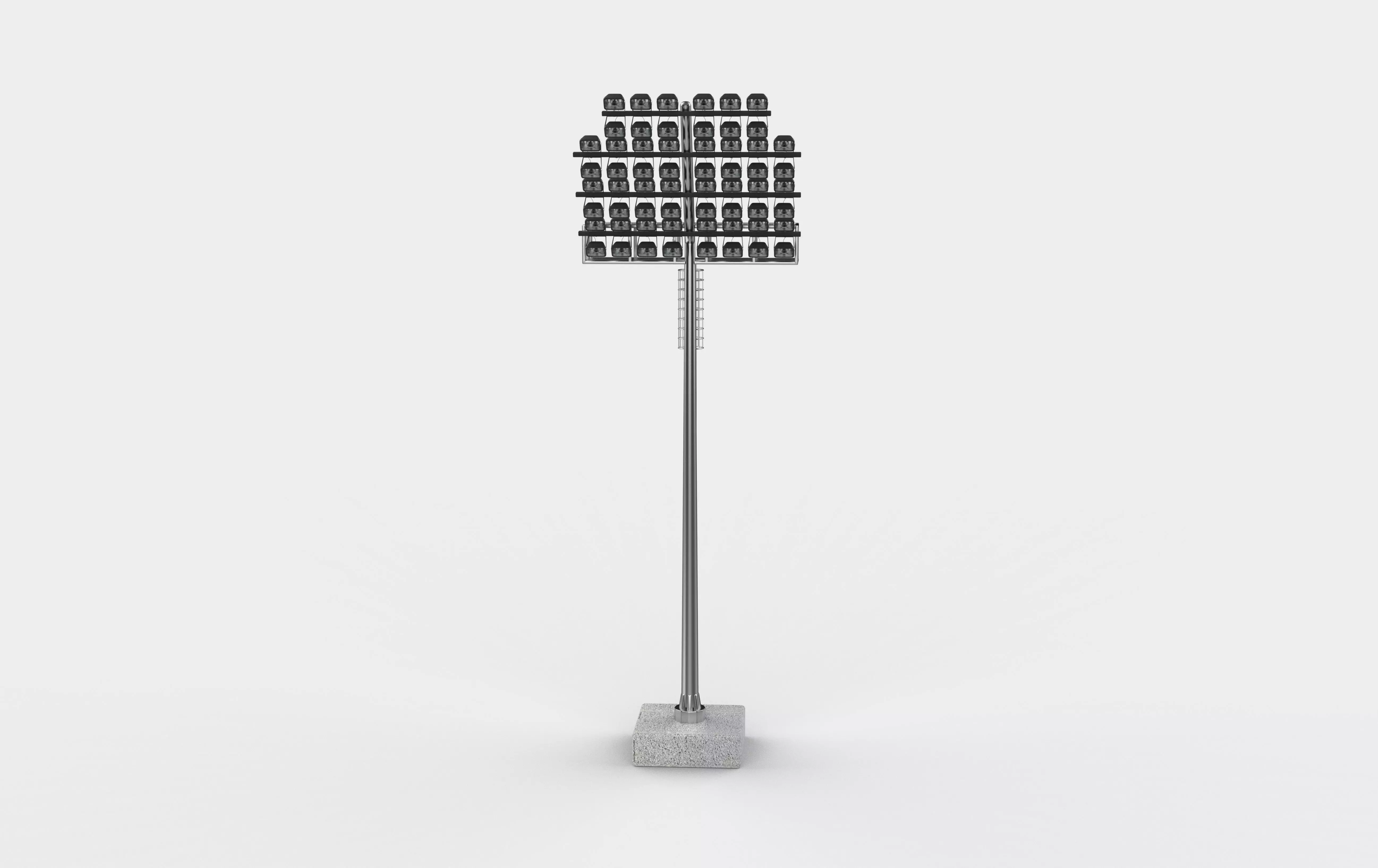 Stadium Light Tower 05 3D model_9