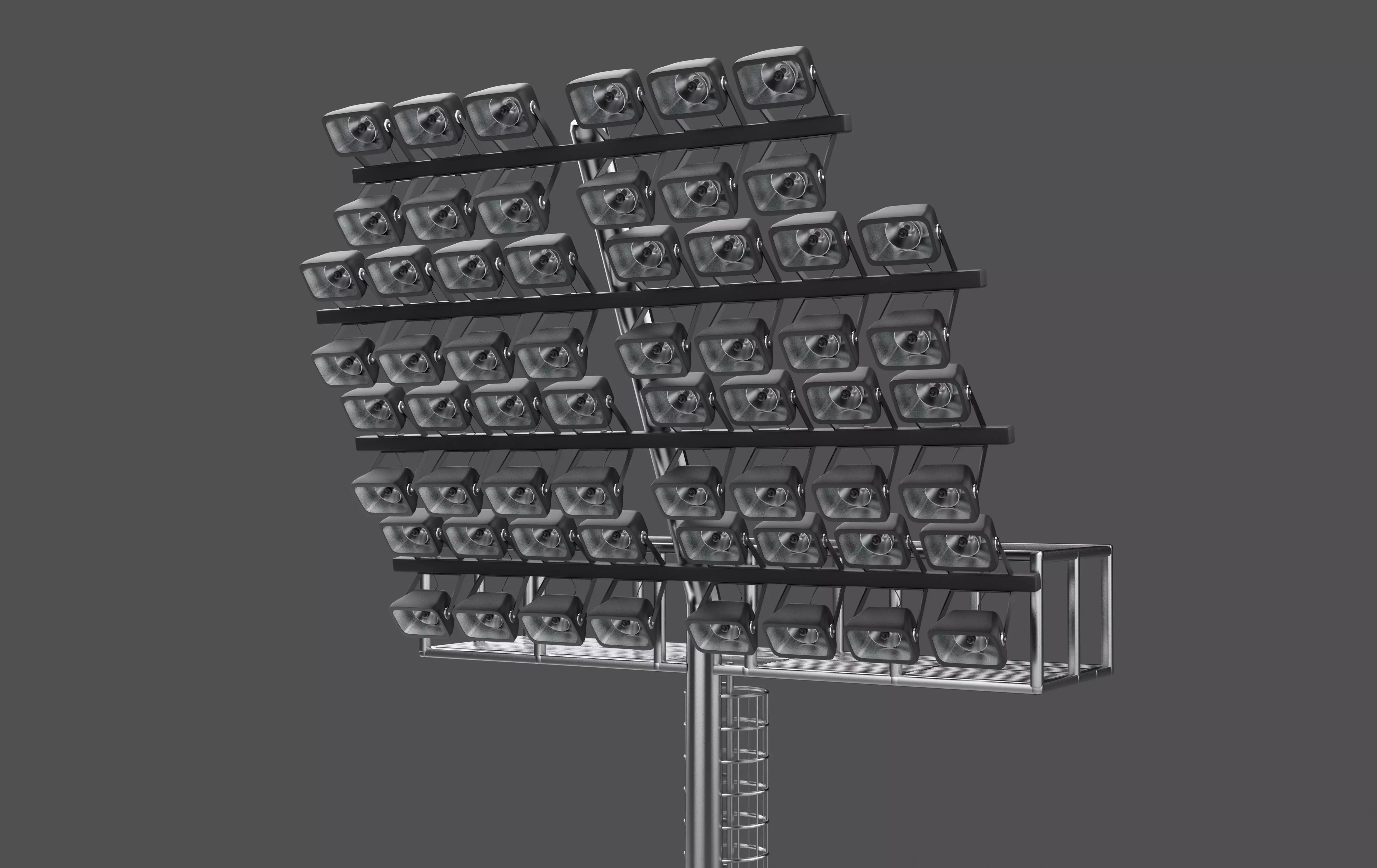 Stadium Light Tower 05 3D model_4