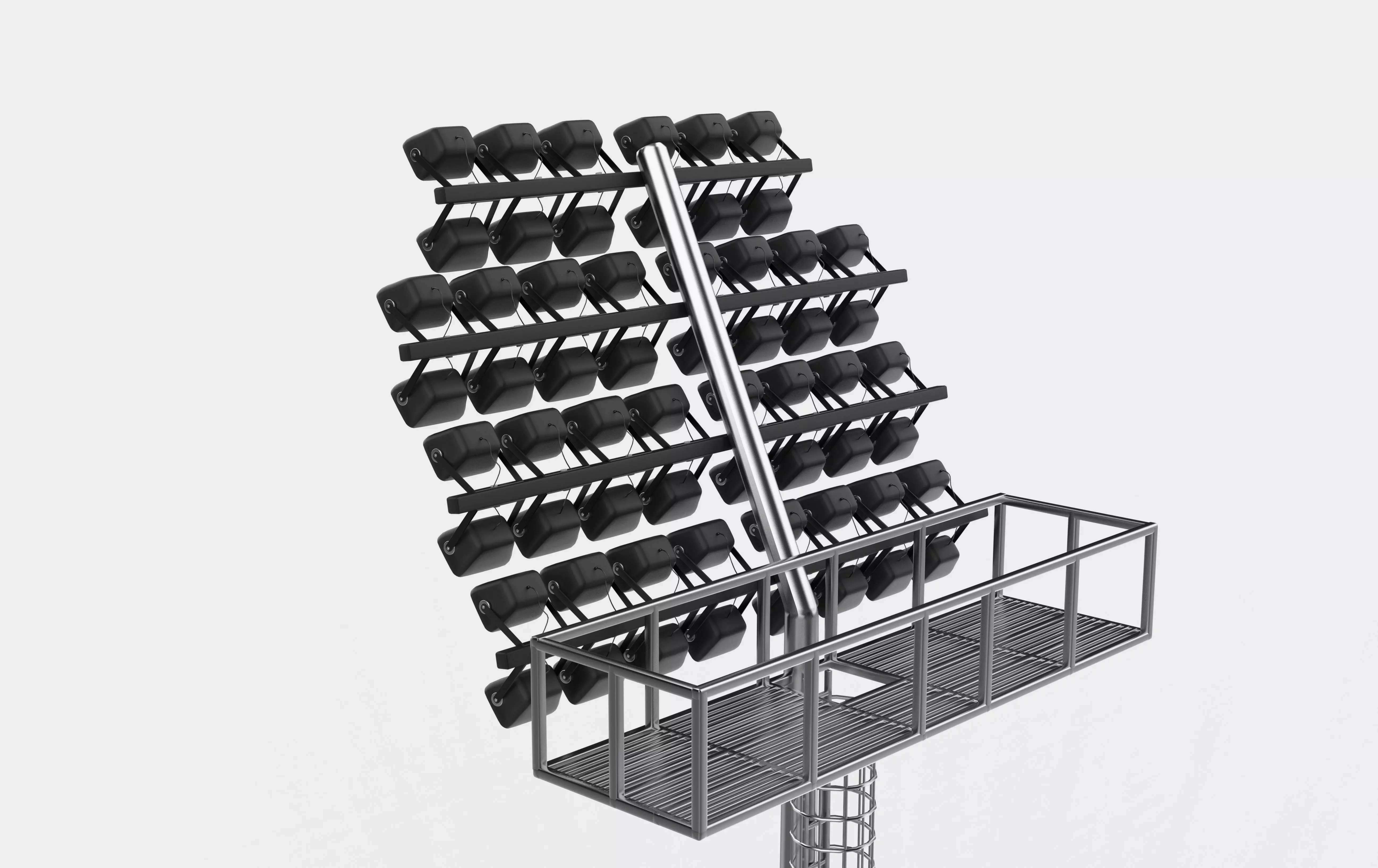 Stadium Light Tower 05 3D model_13