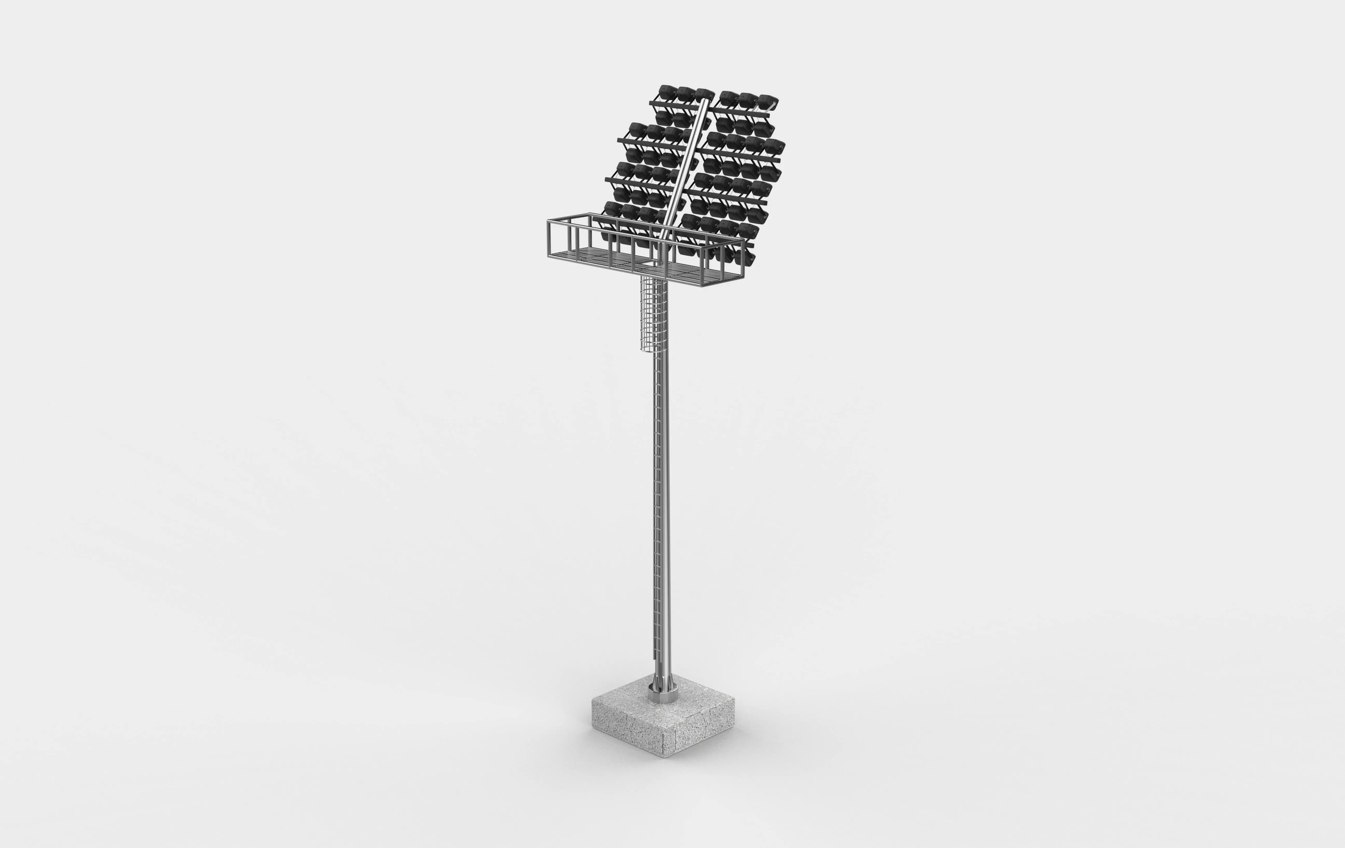 Stadium Light Tower 05 3D model_11