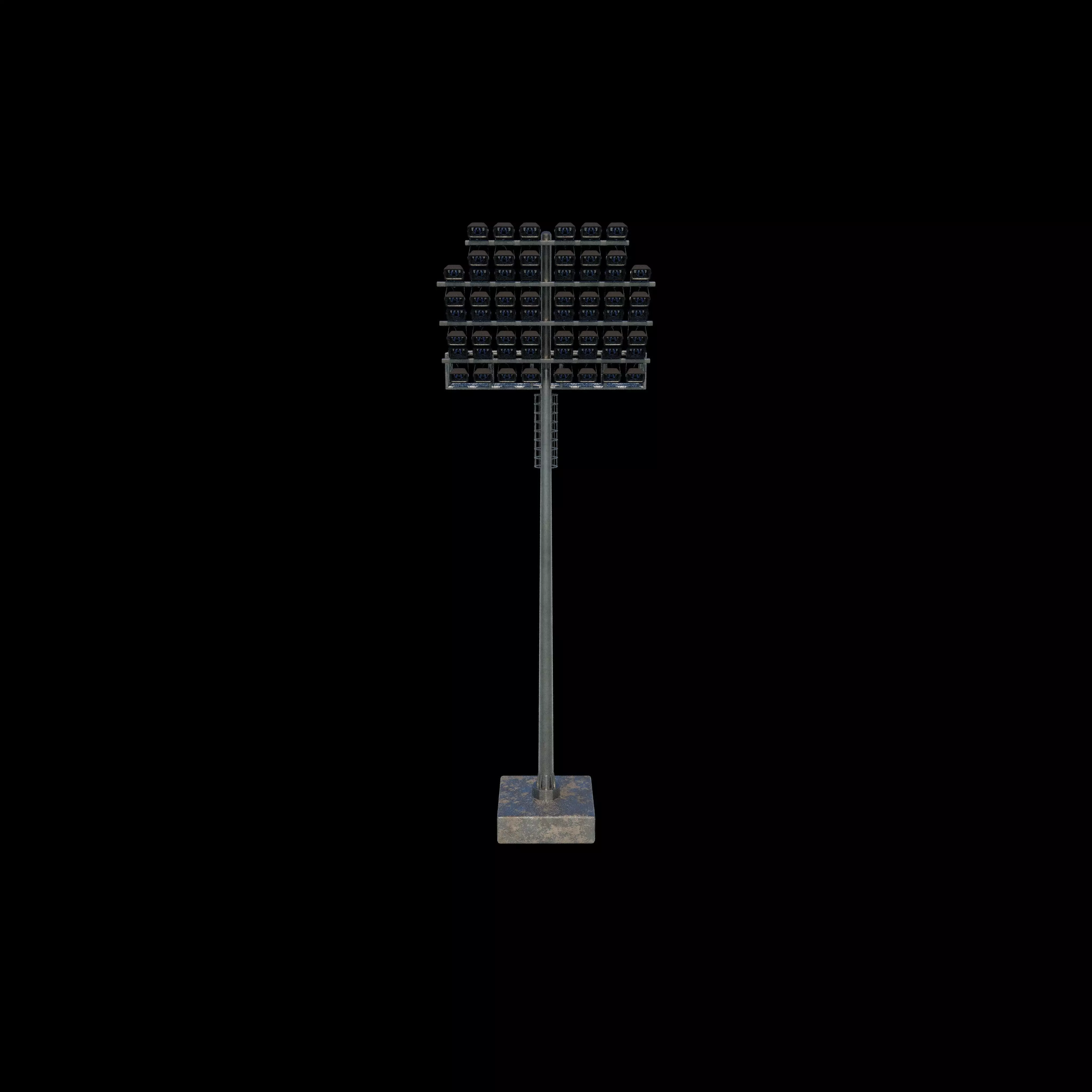 Stadium Light Tower 05 3D model_2