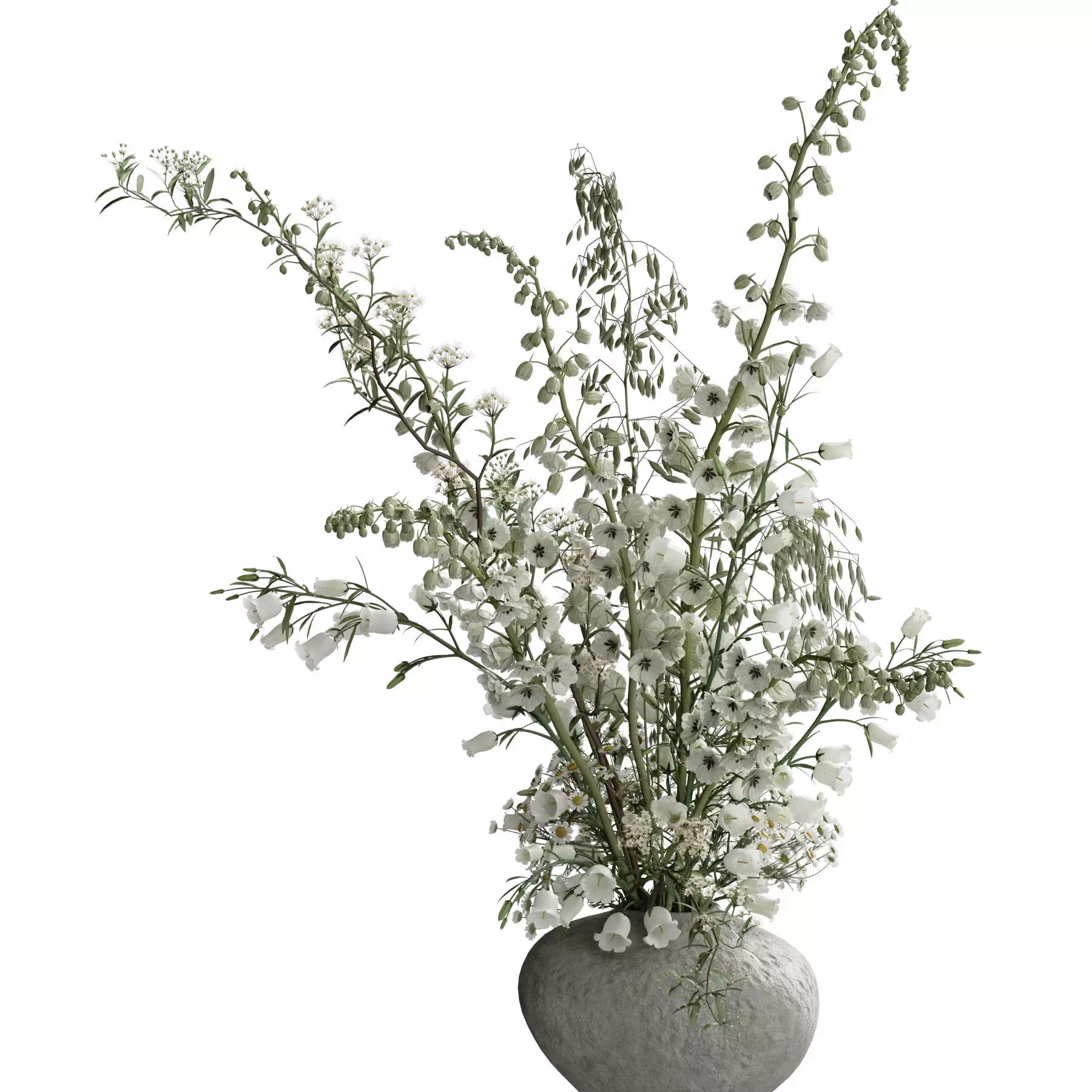 Flower In Vase 99 3D model_2