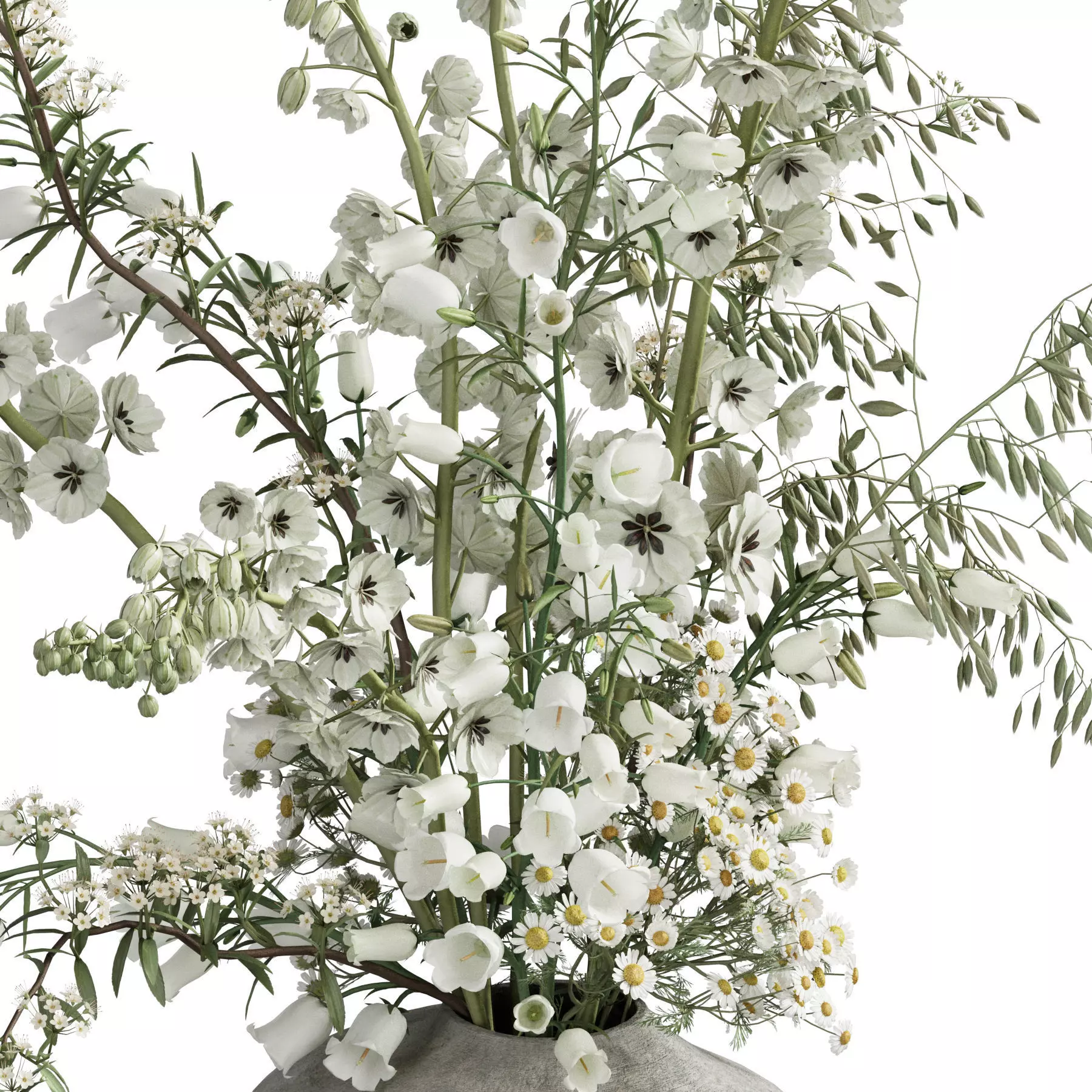 Flower In Vase 99 3D model_4