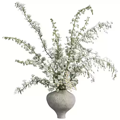 Flower In Vase 99 3D model Flower In Vase 99 3D model