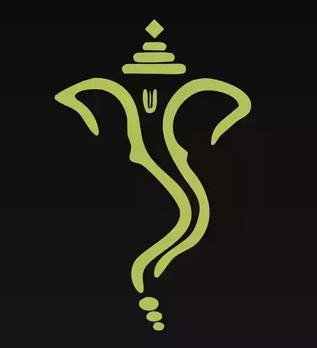 Ganesh Ganpati Design Low-poly 3D model