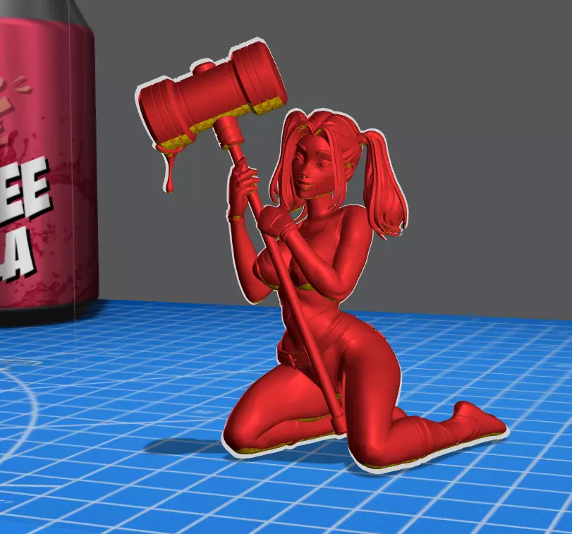 Harley Quinn 003 - SFW 3D print model_4