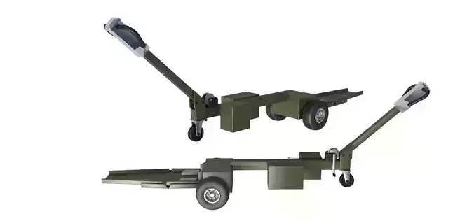 Light Aircraft Towbar 3D model