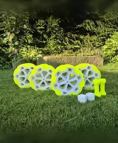 3D Printable ATV Wheel Set STL