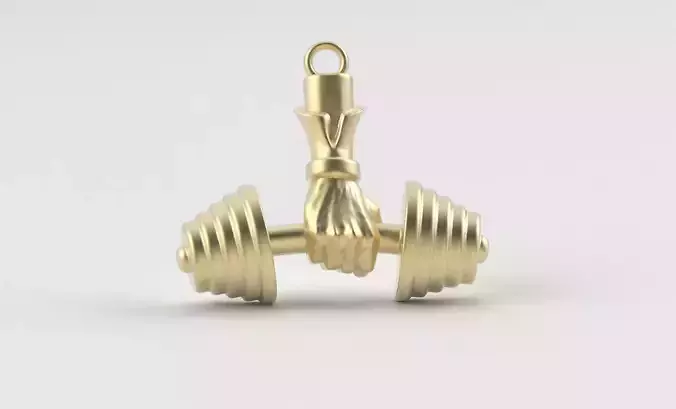 Hand Weight Lifting Barbell Dumbbell Pendant