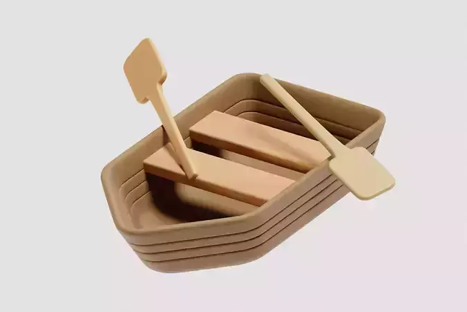 Paddle Boat 3d model
