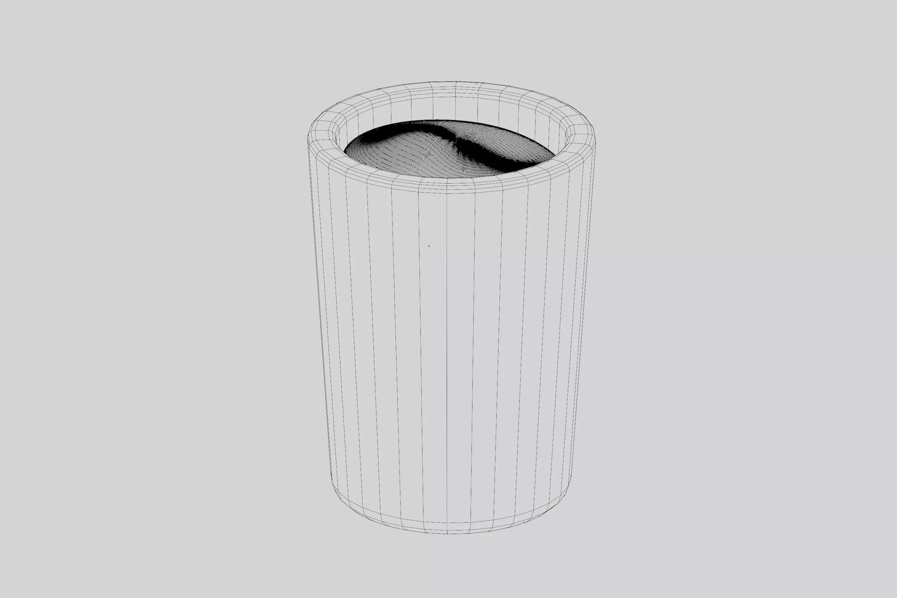 Glass of milk 3d model Low-poly 3D model_7