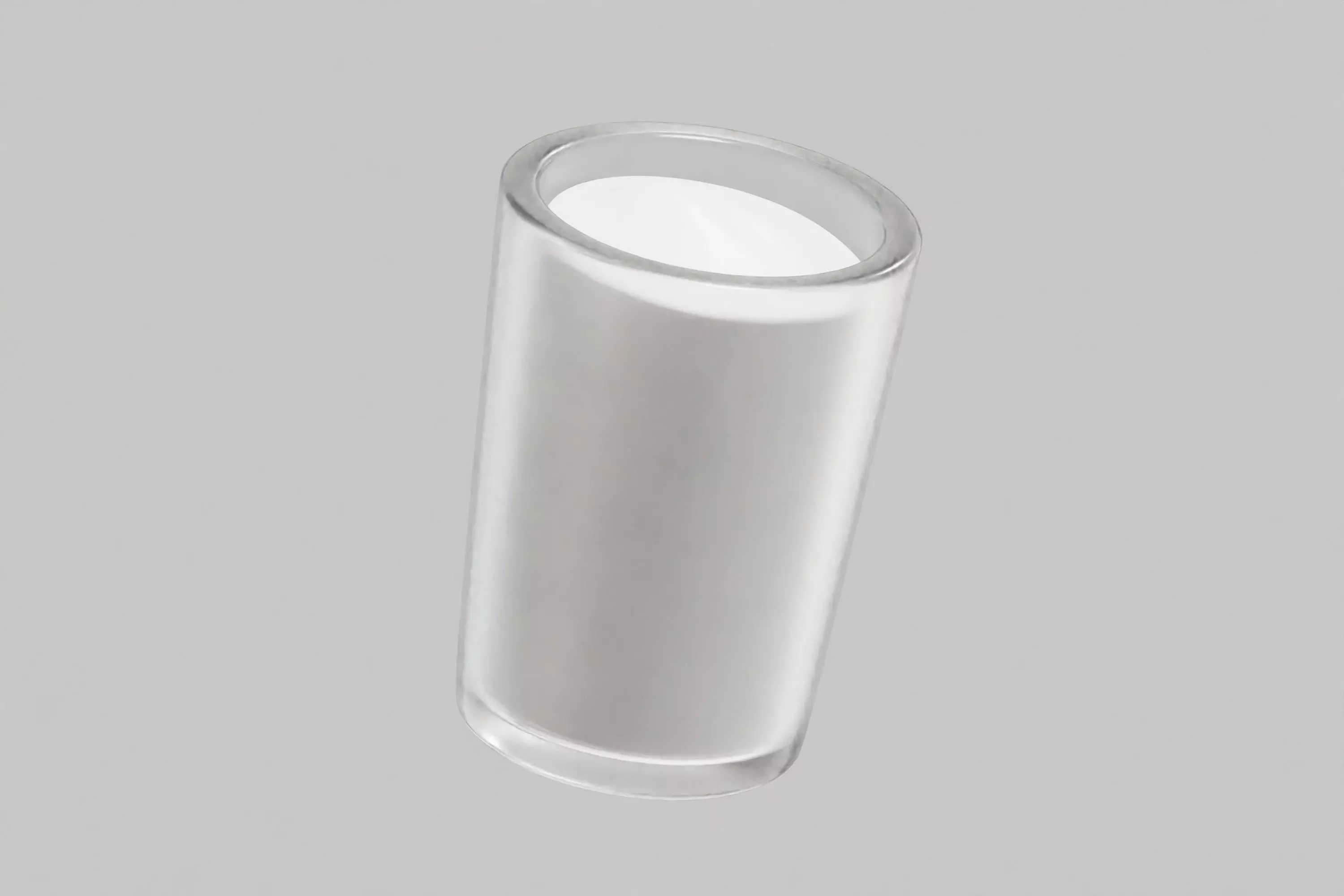 Glass of milk 3d model Low-poly 3D model_4