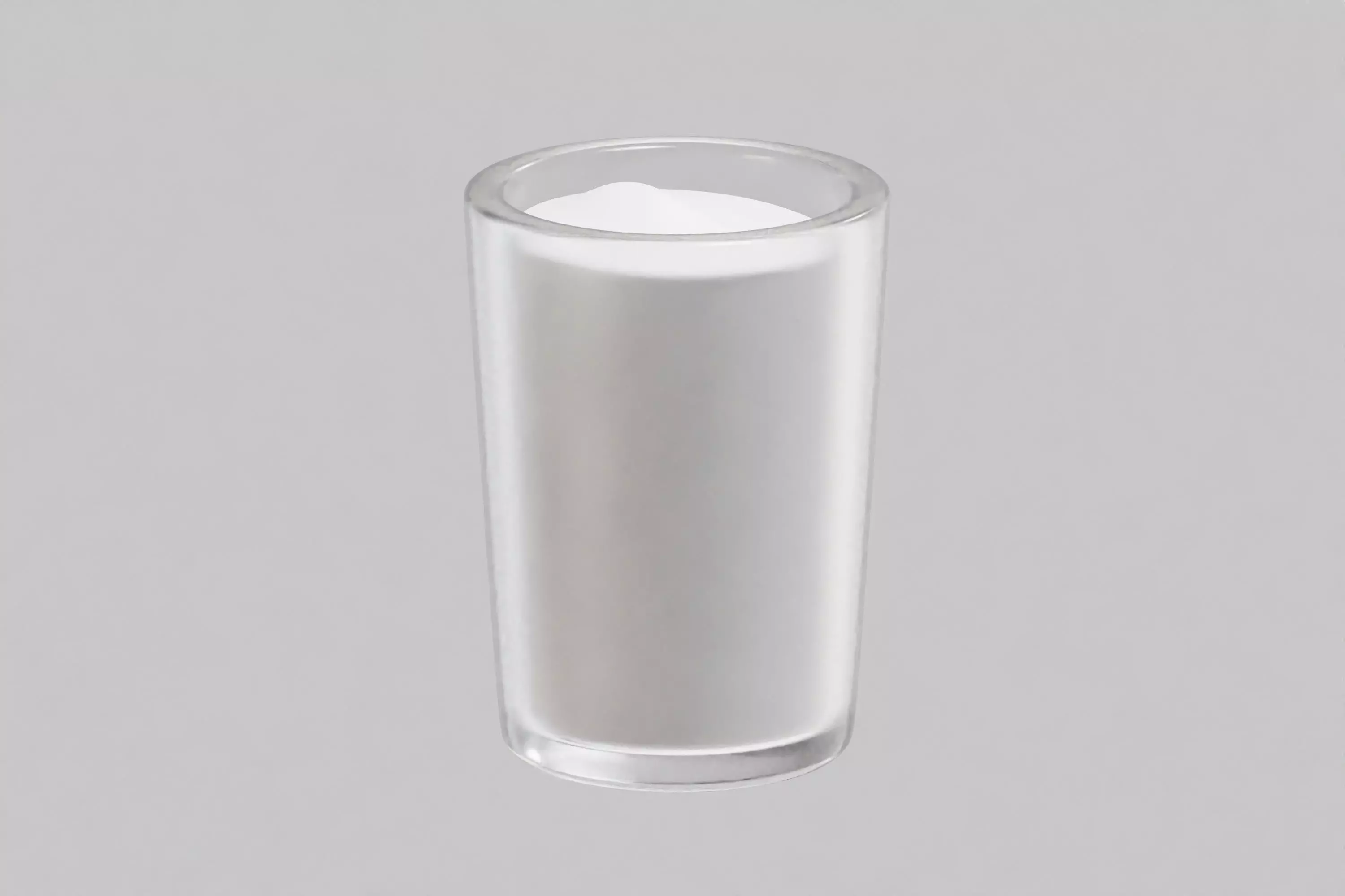 Glass of milk 3d model Low-poly 3D model_0