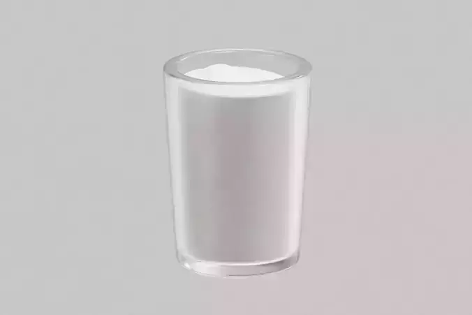 Glass of milk 3d model