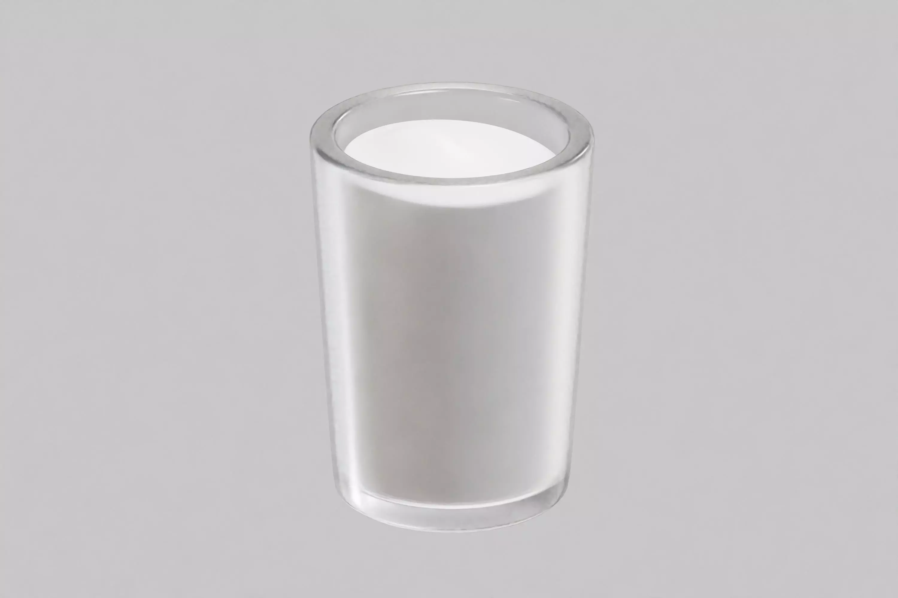 Glass of milk 3d model Low-poly 3D model_5