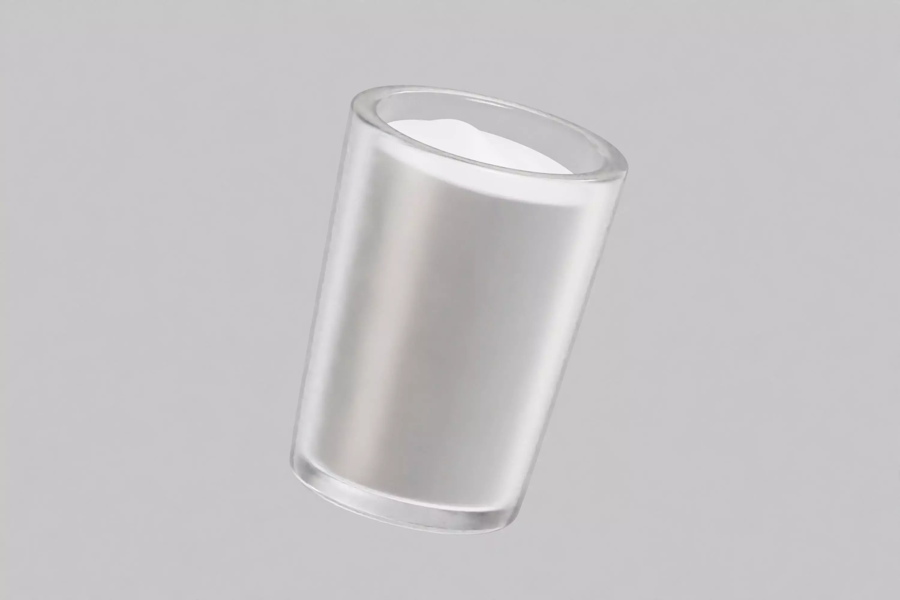 Glass of milk 3d model Low-poly 3D model_1