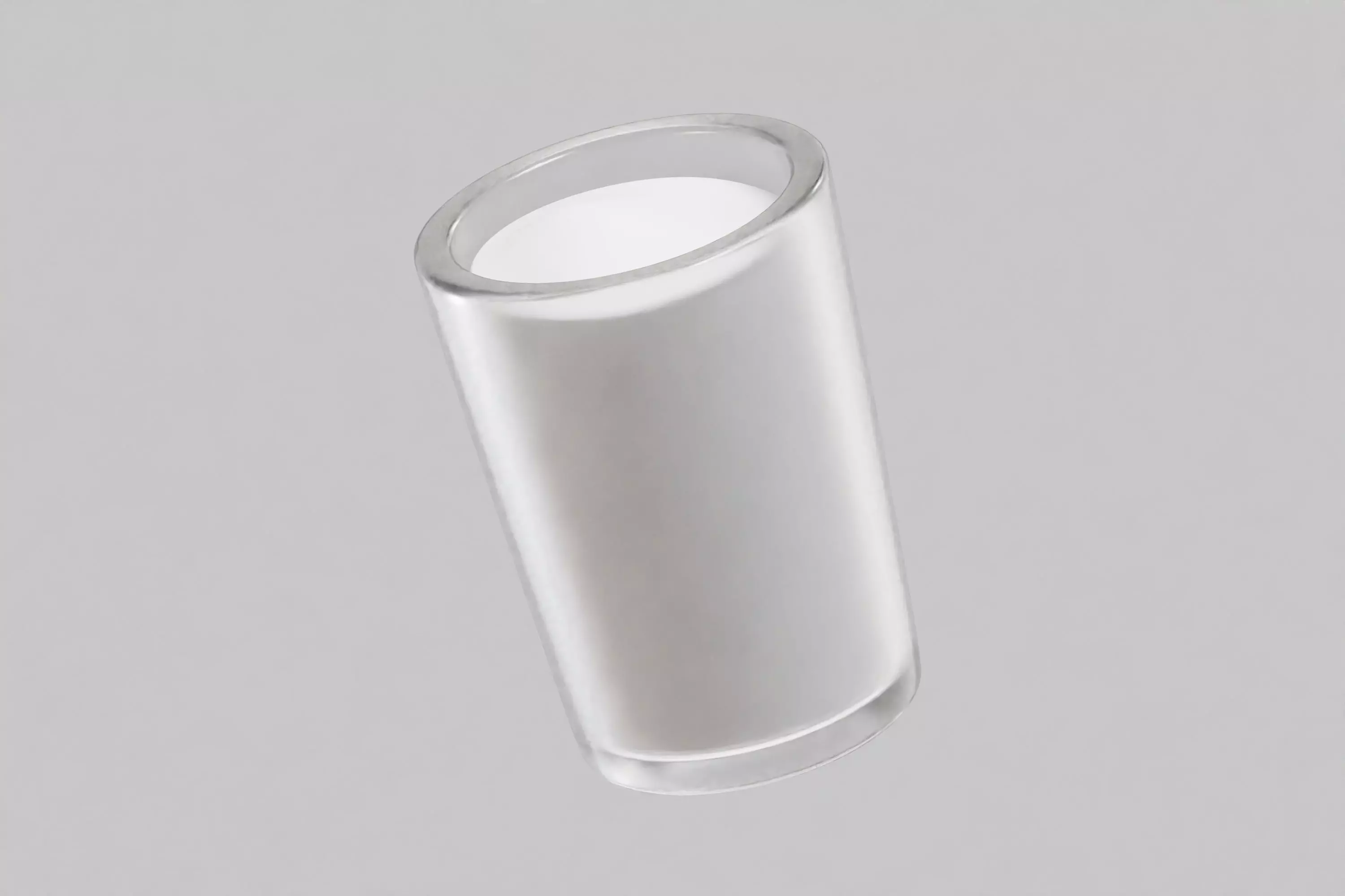 Glass of milk 3d model Low-poly 3D model_3