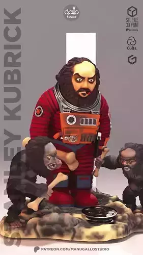 STANLEY KUBRICK 2001 SPACE ODYSEEY 3D print model