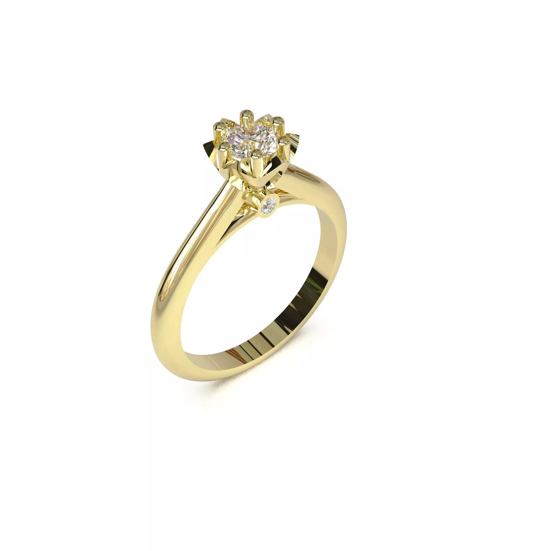 Engagement rings 3D print model_1