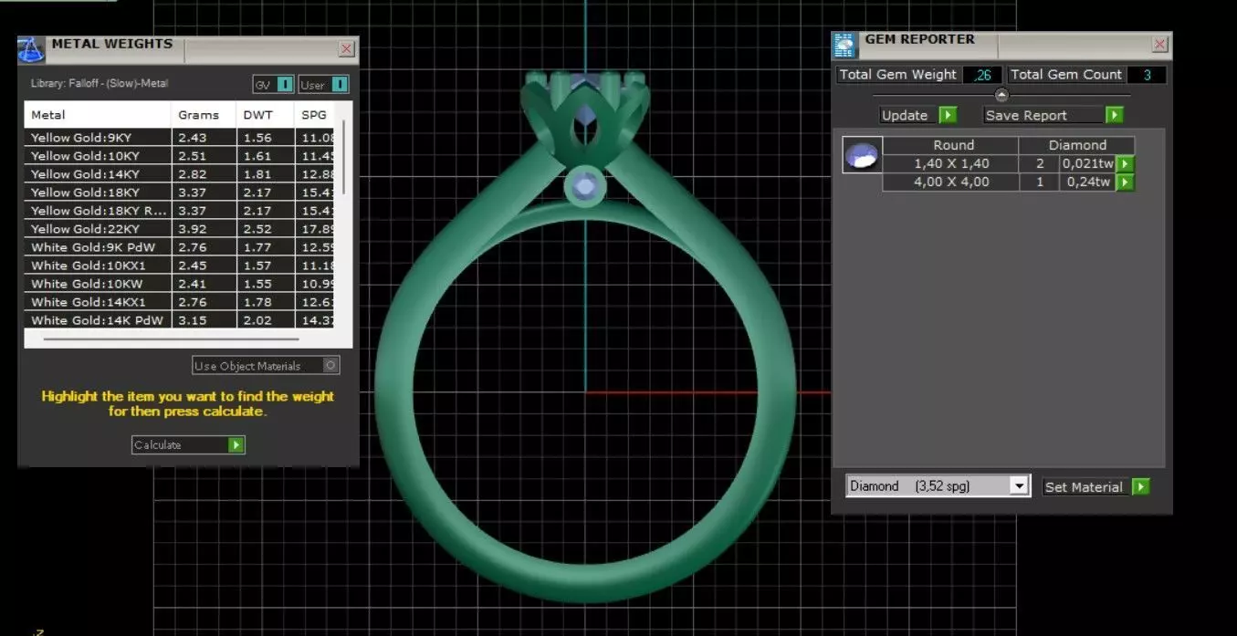 Engagement rings 3D print model_10