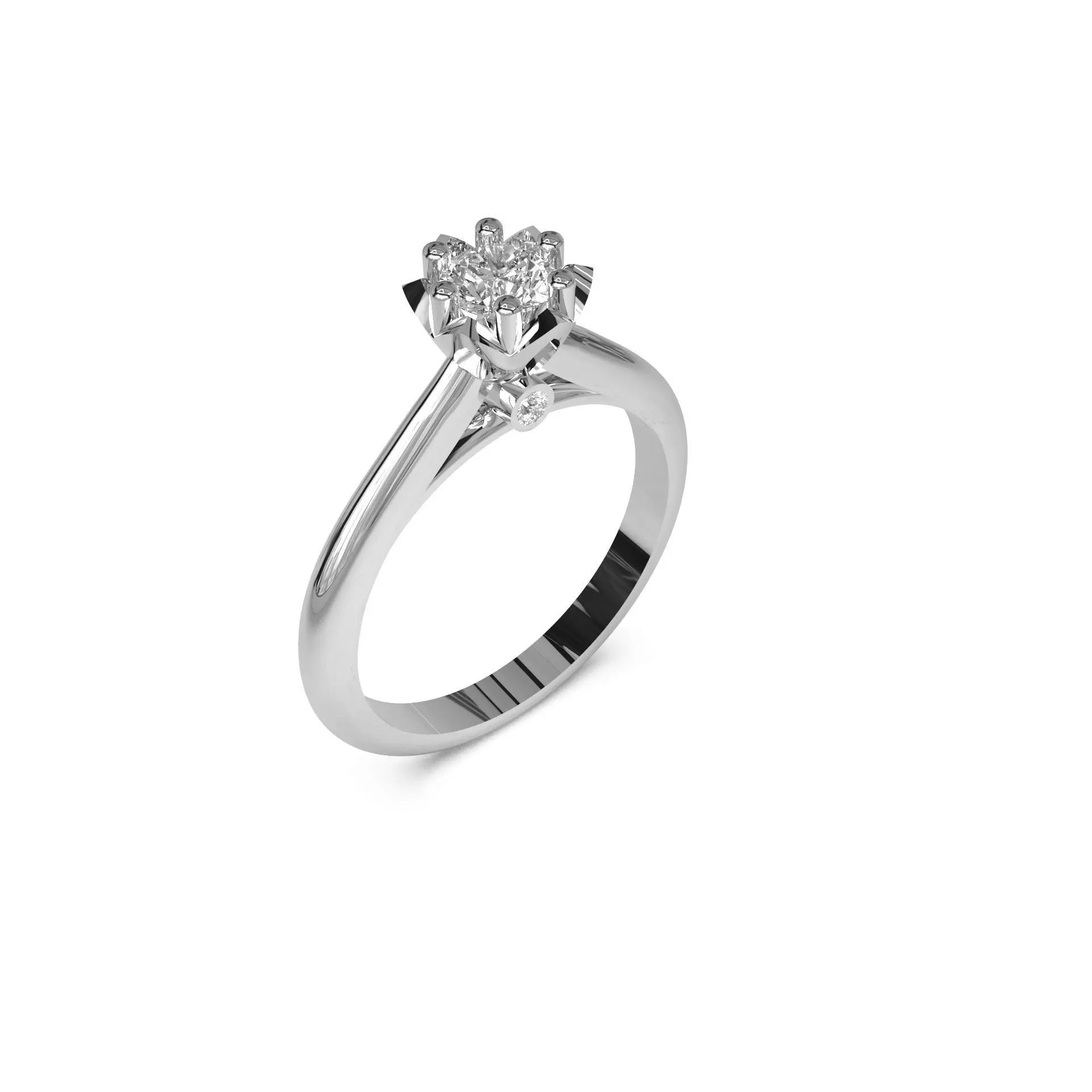 Engagement rings 3D print model_7