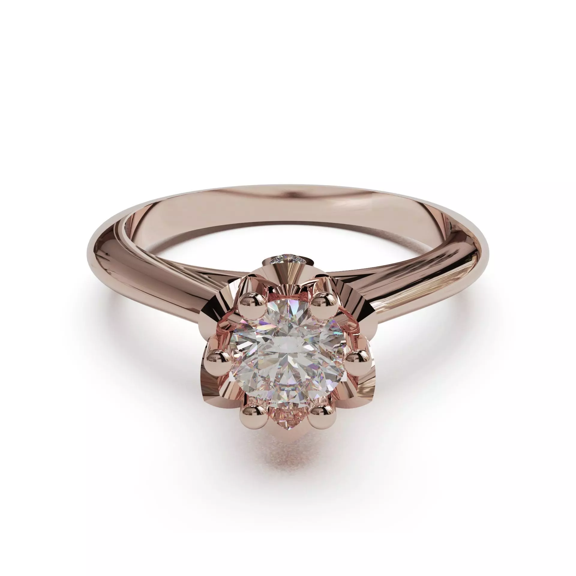 Engagement rings 3D print model_3