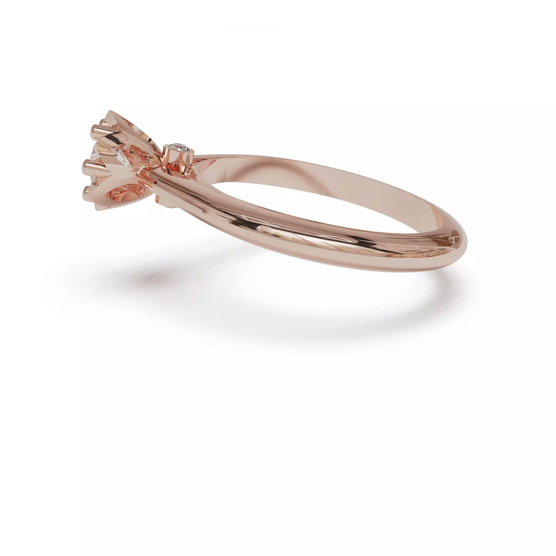 Engagement rings 3D print model_5