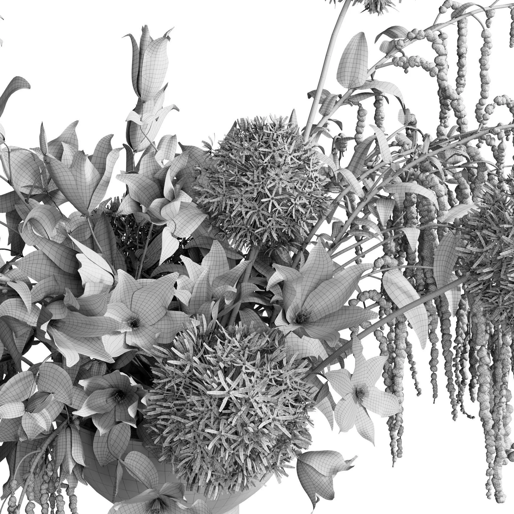 Flower In Vase 101 3D model_5