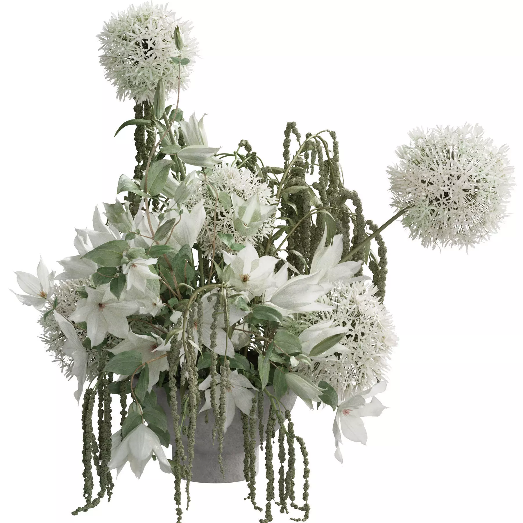 Flower In Vase 101 3D model_2