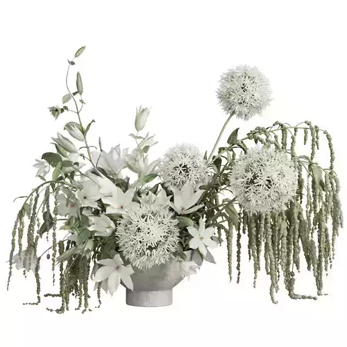 Flower In Vase 101 3D model Flower In Vase 101 3D model