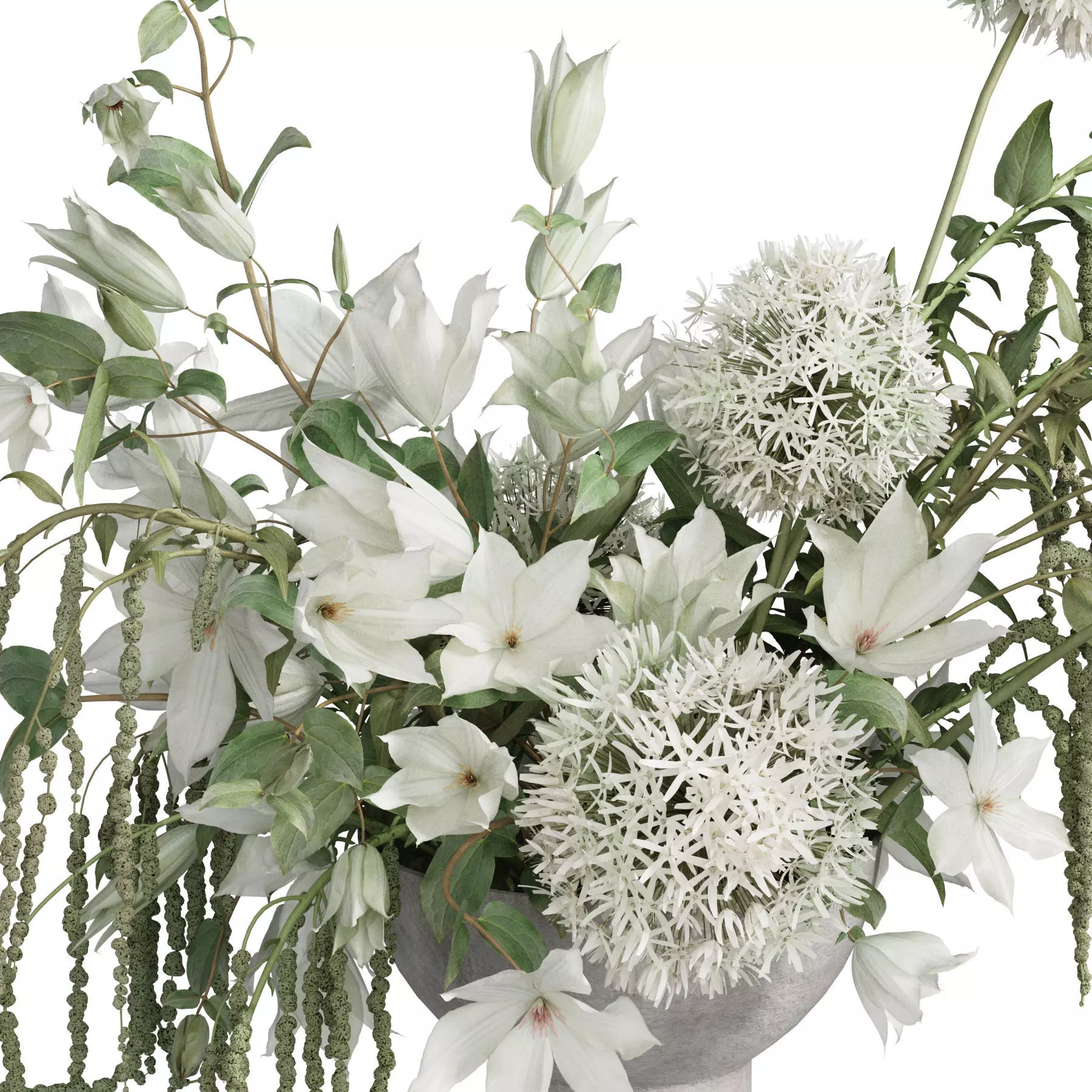 Flower In Vase 101 3D model_4