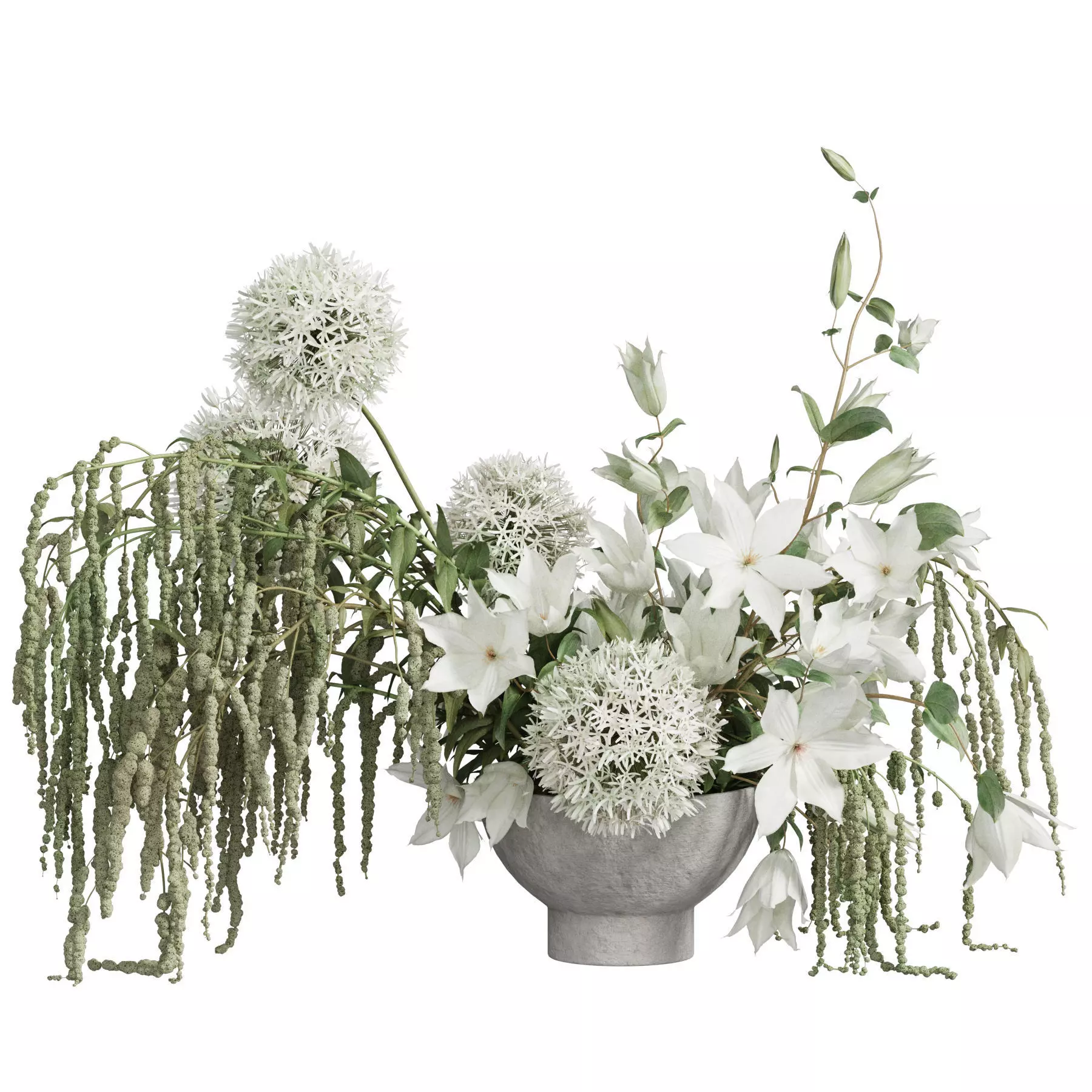 Flower In Vase 101 3D model_1