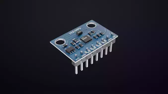 Gyroscope Sensor 3D Model for Arduino Robotics 3D model Gyroscope Sensor 3D Model for Arduino Robotics 3D model