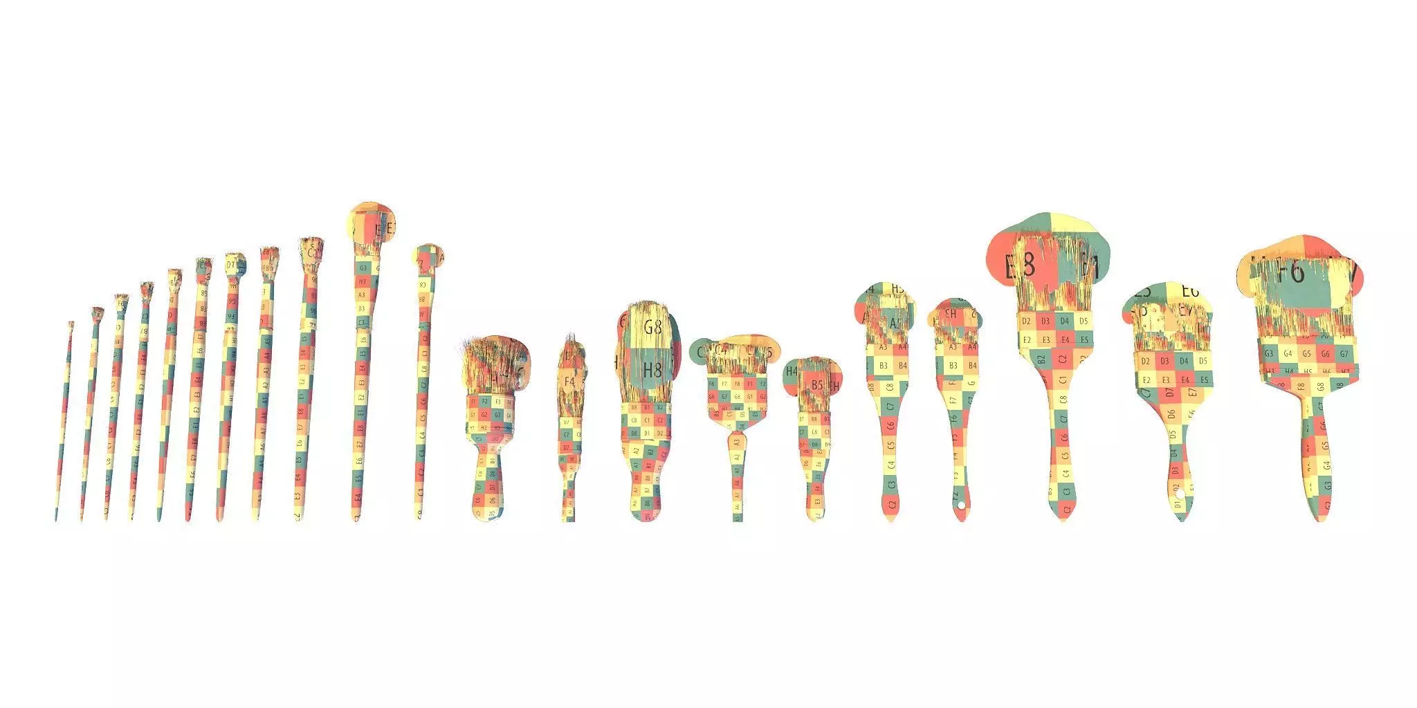 Brush Kit 3D model_1