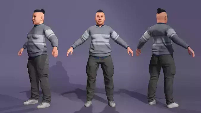 Realistic Popular Chinese Influencer Yu Jie Gokuraku Jodo 3D model