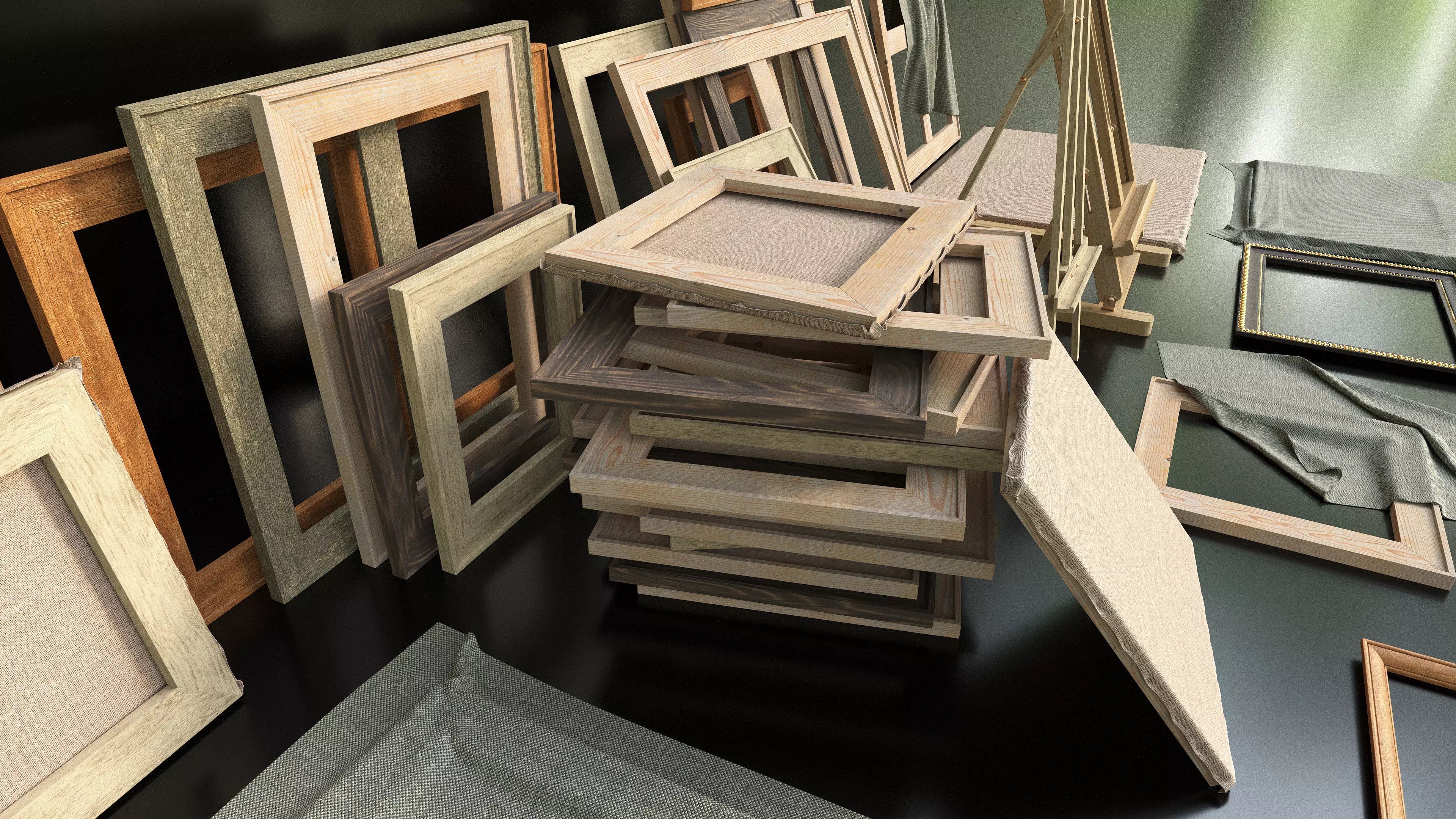 Canvas Stretcher Kit 3D model